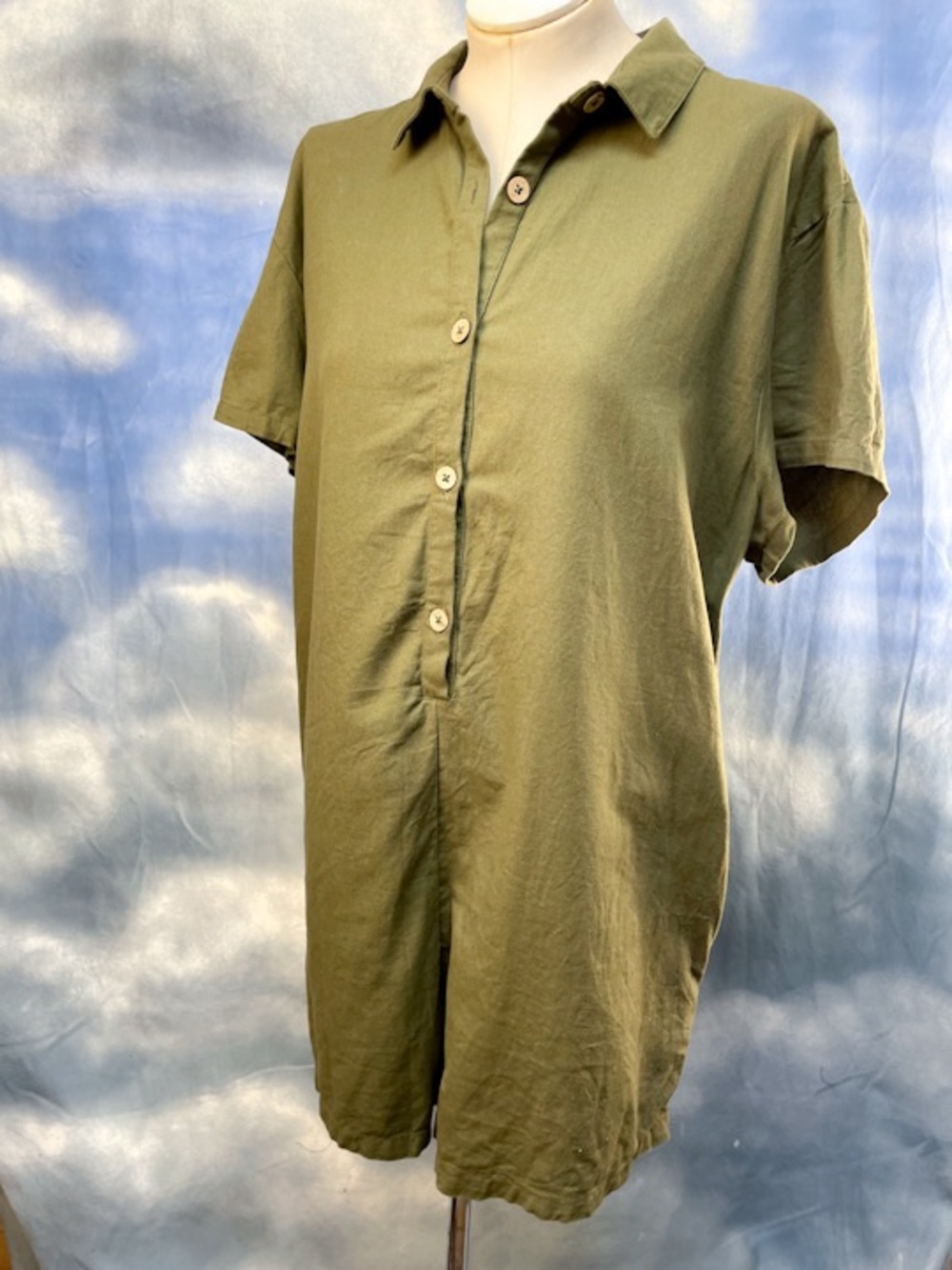 RVCA olive green play suit romper 100% cotton